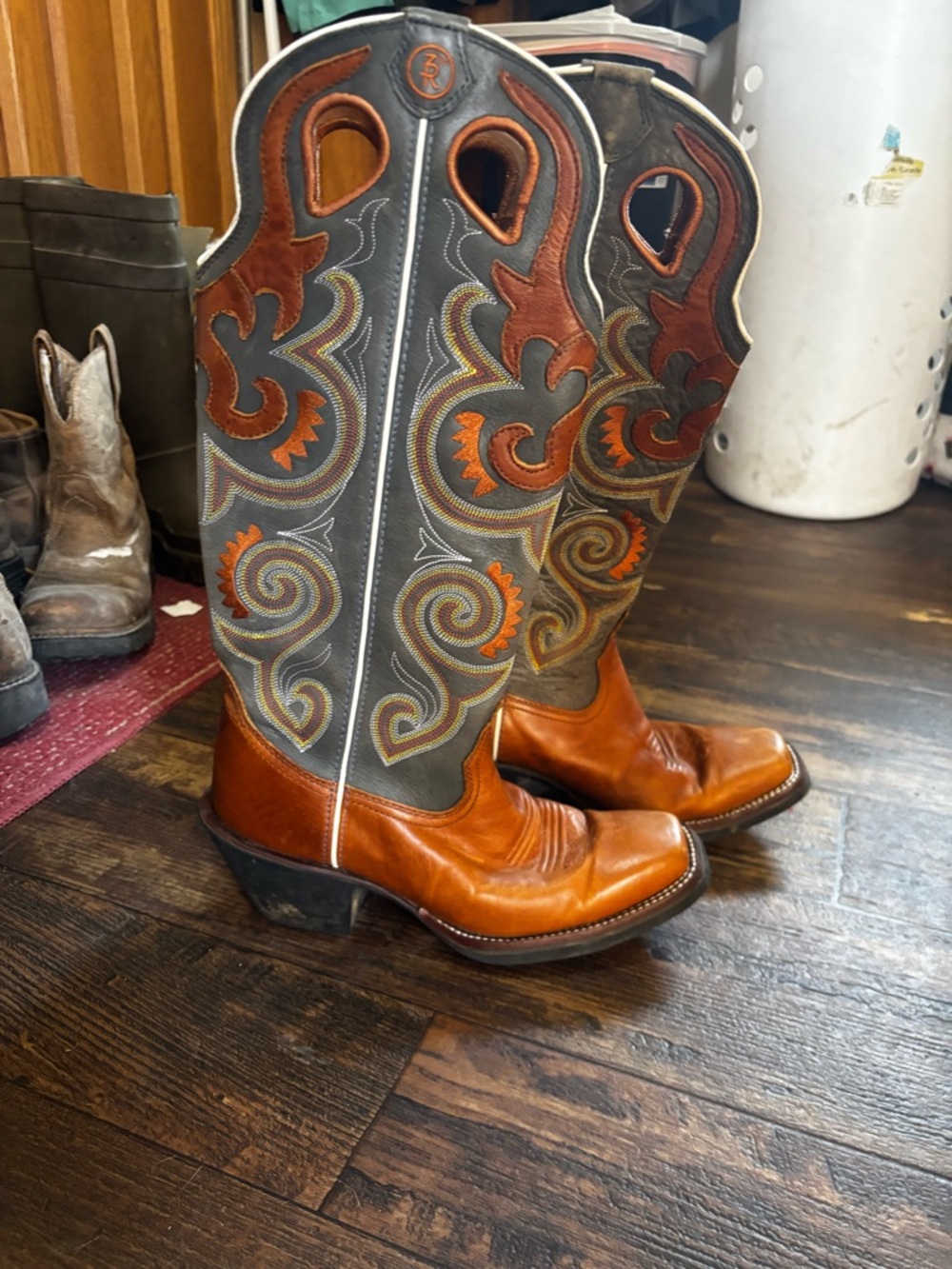 Tony Lama Blue and Brown 3R tall boots